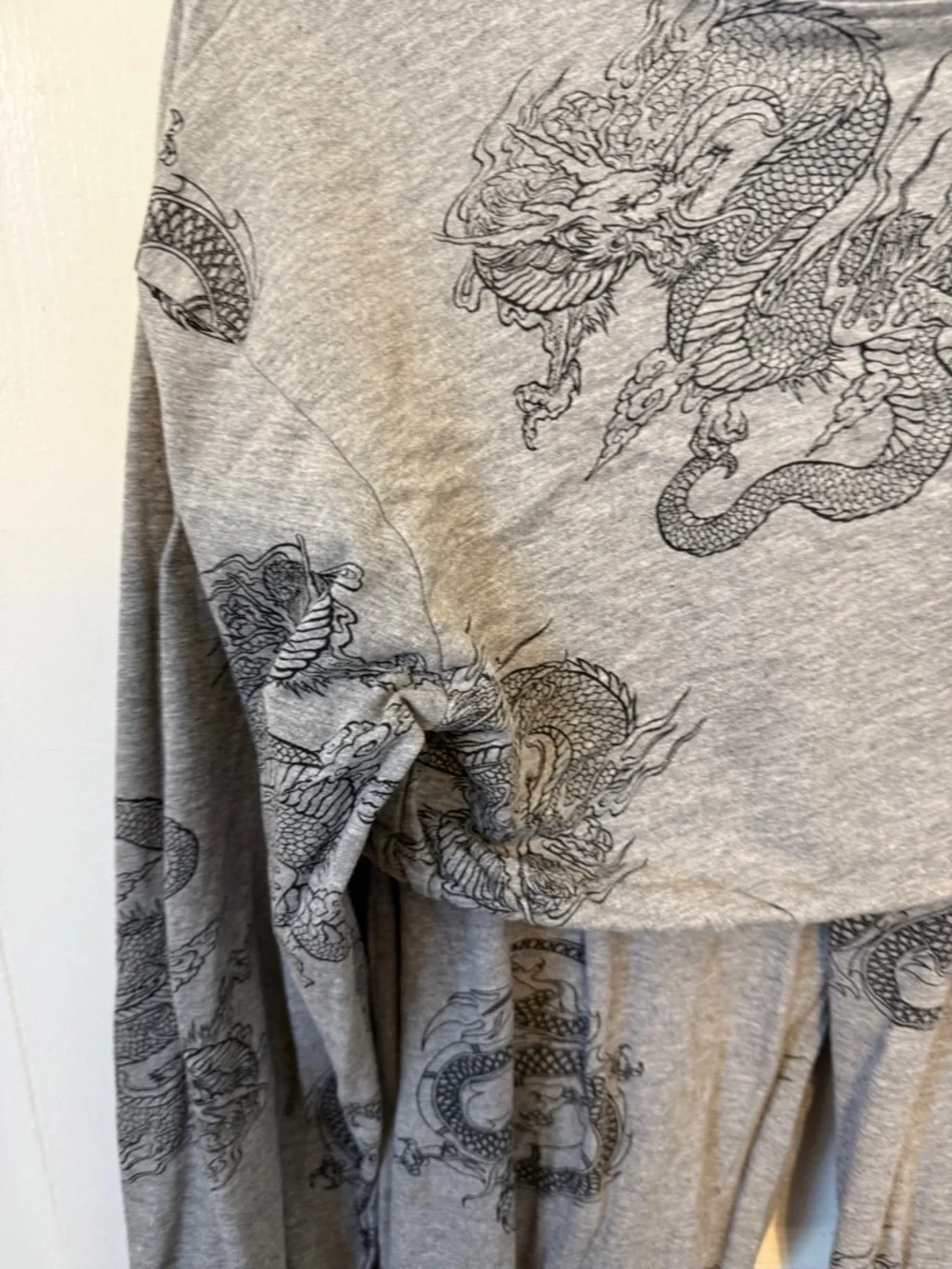Streetwear Society Grey Snake-Print Kids Pajama Set